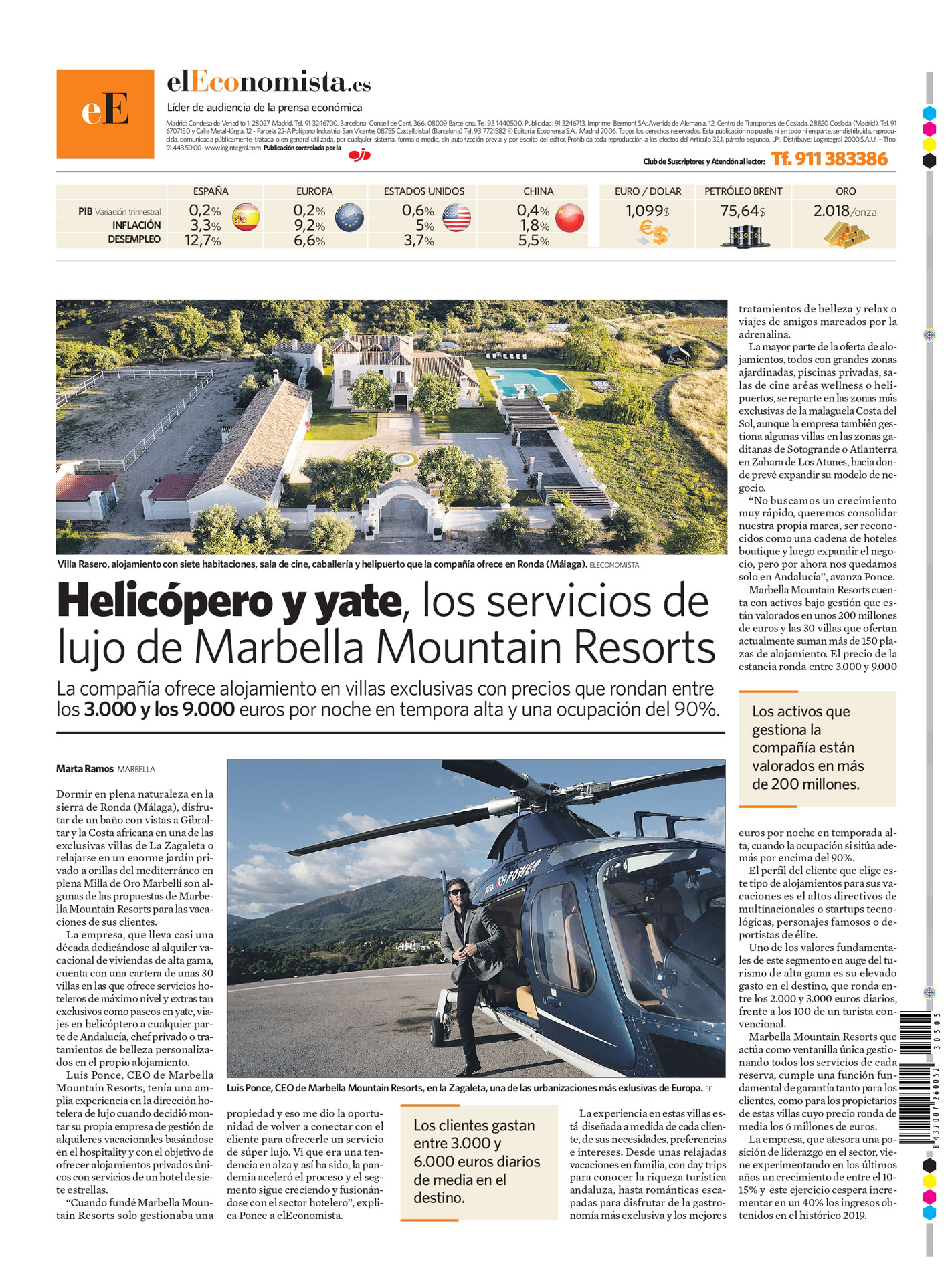 Luis ponce headlines in El Economista